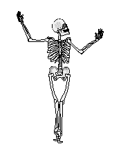 dancing skeleton - check out its moves!